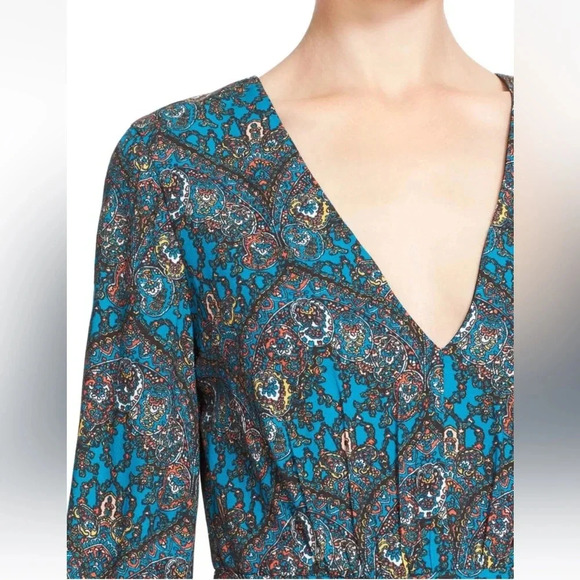 Alice + Olivia Cary Mini Dress in Ornate Multi size 12 - Picture 6 of 12